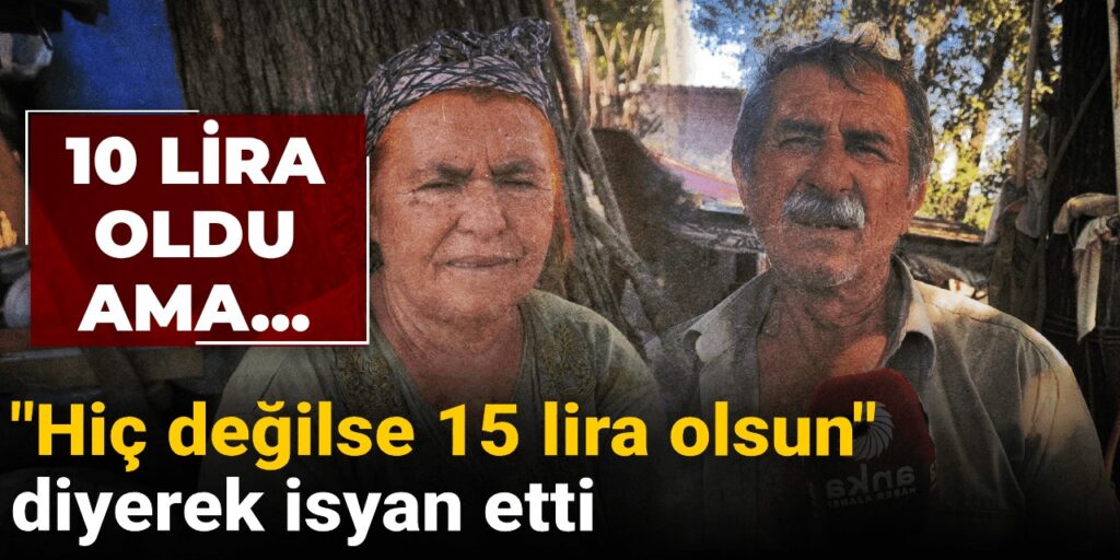 10 lira oldu ama hic degilse 15 lira olsun diyerek isyan etti 8G76lSHW