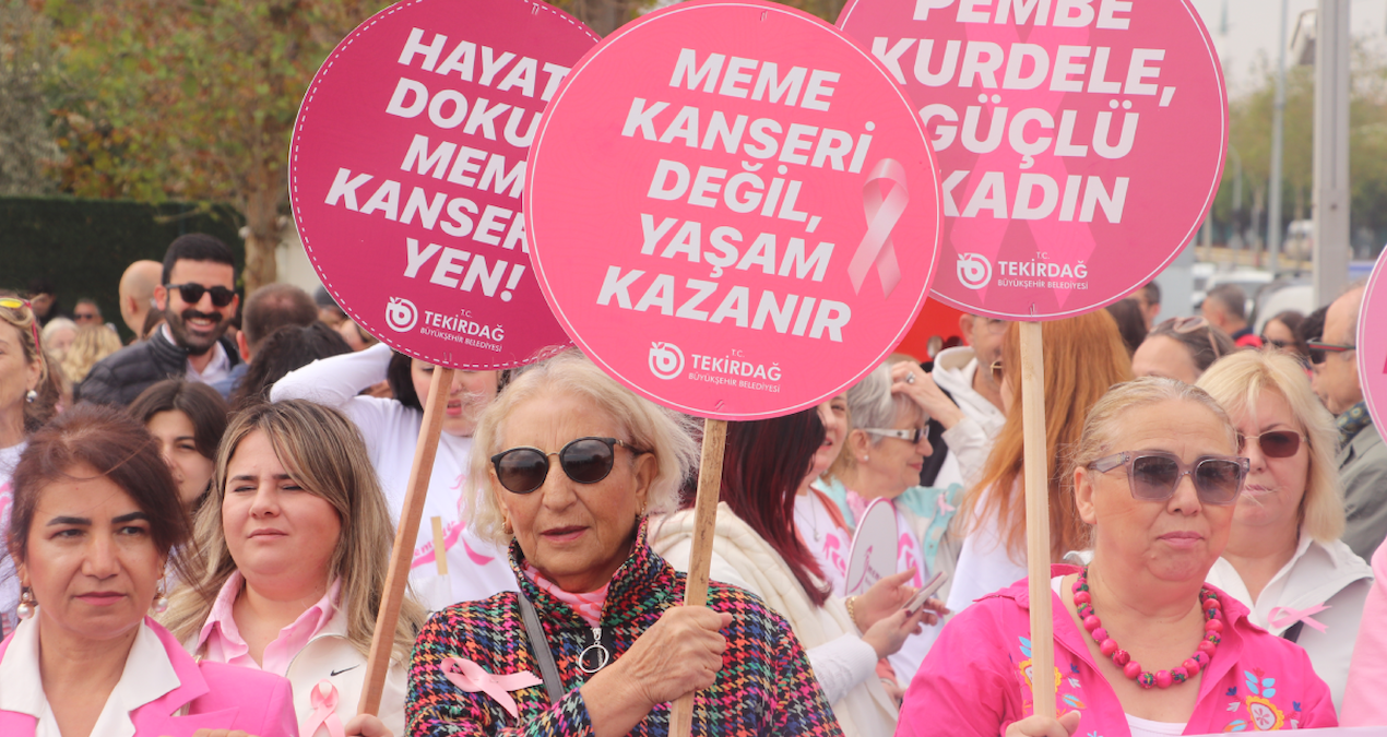 meme kanseri farkindaligi icin tekirdagda yuruyus yapildi qYvdOrGk