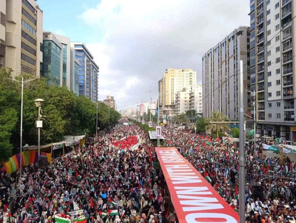 pakistanda gazze icin buyuk destek gosterisi VxytzlSB