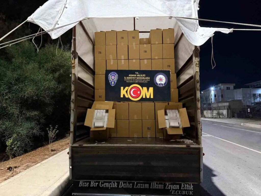 Adana’da 11 Milyon Kaçak Makaron Ele Geçirildi