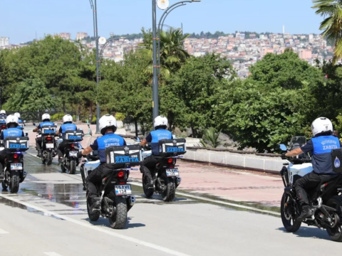 Samsunda motosikletli zabita donemi A33uigwE